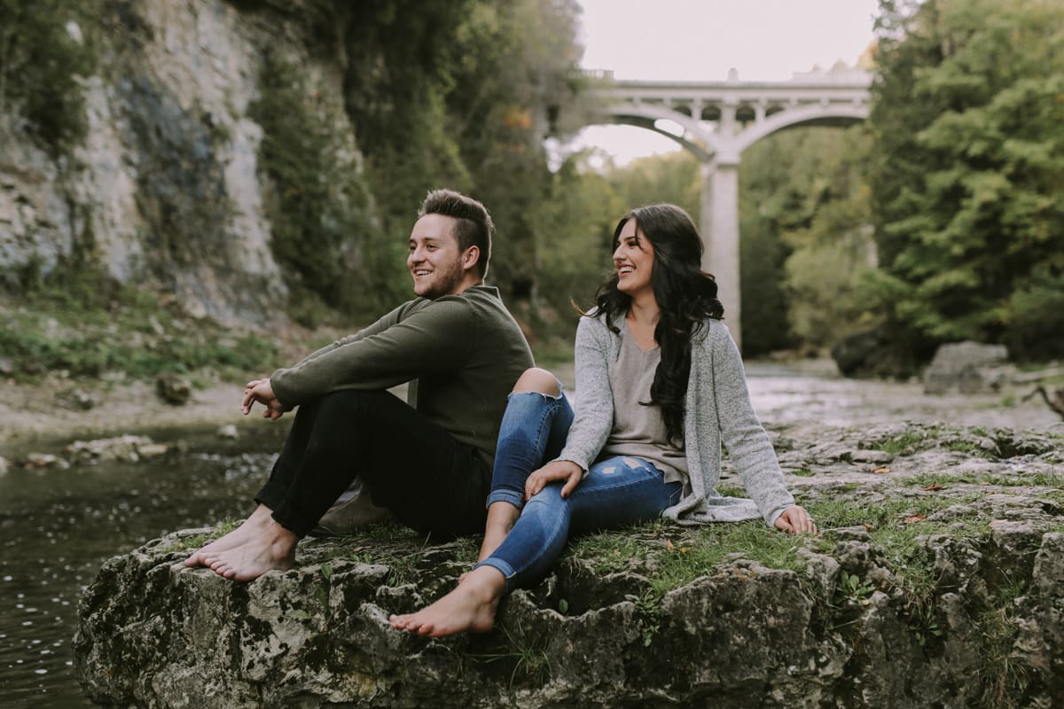 Elora gorge quarry ontario engagement session10
