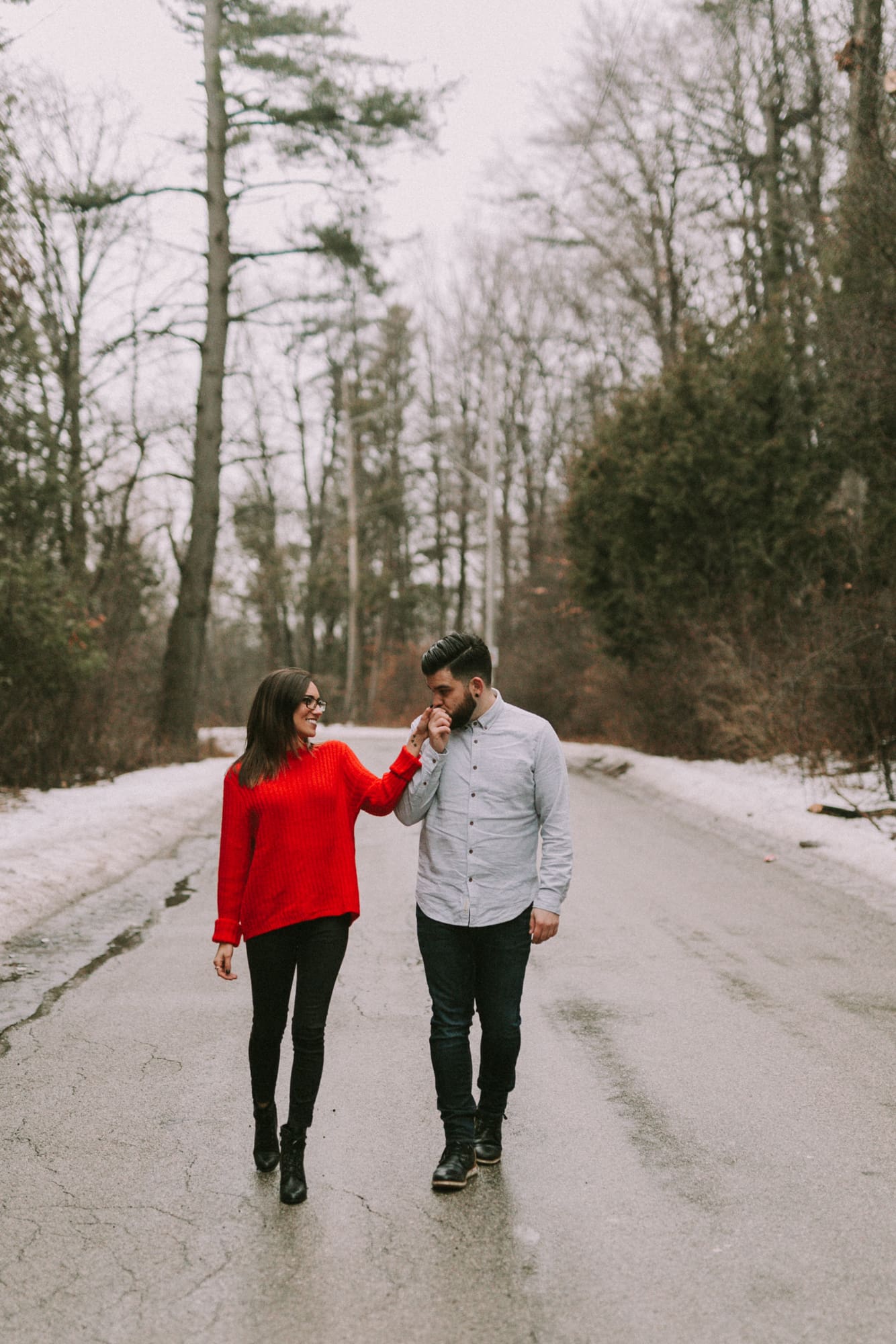 rainy january cambridge on engagement featured