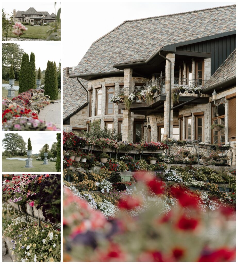 Catana Estates Luxury Garden Wedding Venue near Toronto Wedding Photographer Mansion Flowers4