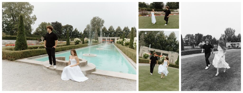 Parkwood Estate Romantic Dreamy Garden Mansion Fountain Engagement Session Toronto Luxury Wedding Photographer11