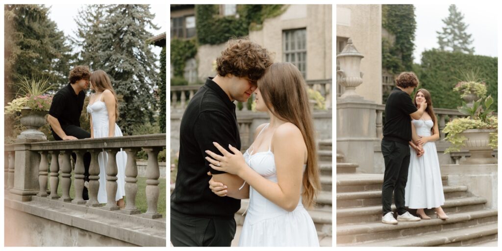 Parkwood Estate Romantic Dreamy Garden Mansion Fountain Engagement Session Toronto Luxury Wedding Photographer2